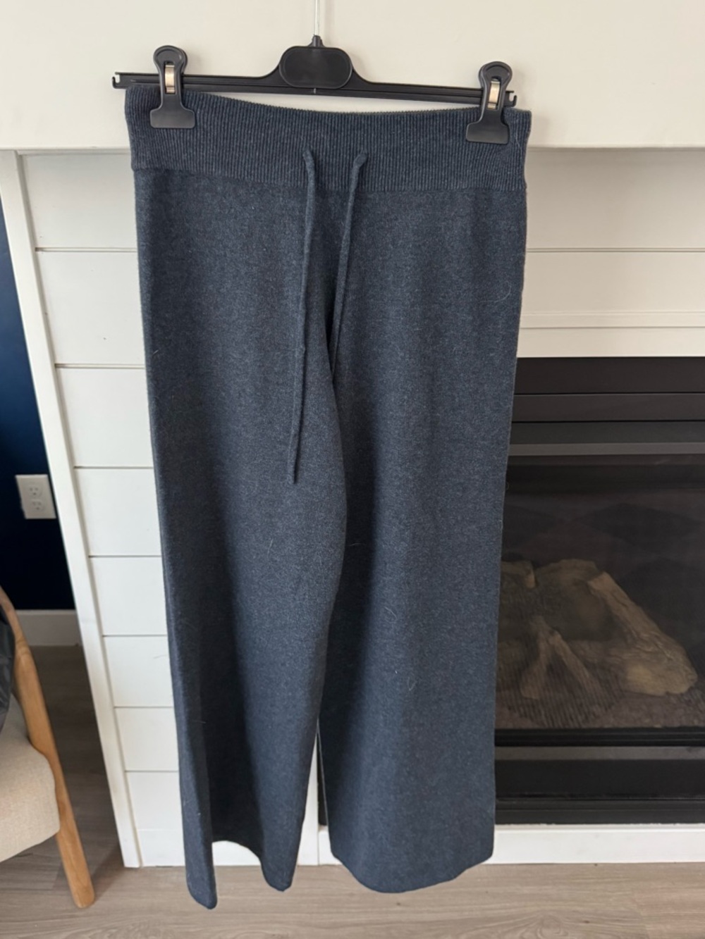 Lisa Yang The Sofi Trousers Cashmere Size 0 NWT Wide Leg US Sz XS Night Fall